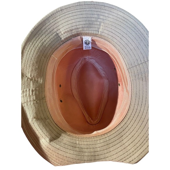 VTG United Hatters Cap and Millinery Tan Fedora hat size M - Picture 5 of 6